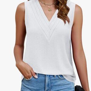 Blooming Jelly Tank Top Dressy Sleeveless Blouses Business Casual Tank XL NWT